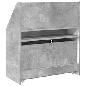 Dětský regál Betonově šedá 60 x 29,5 x 69 cm kompozitní dřevo - obrázek 9