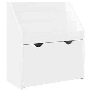 Dětský regál se zásuvkou Vysoce lesklá bílá 60 x 29,5 x 69 cm - obrázek 2