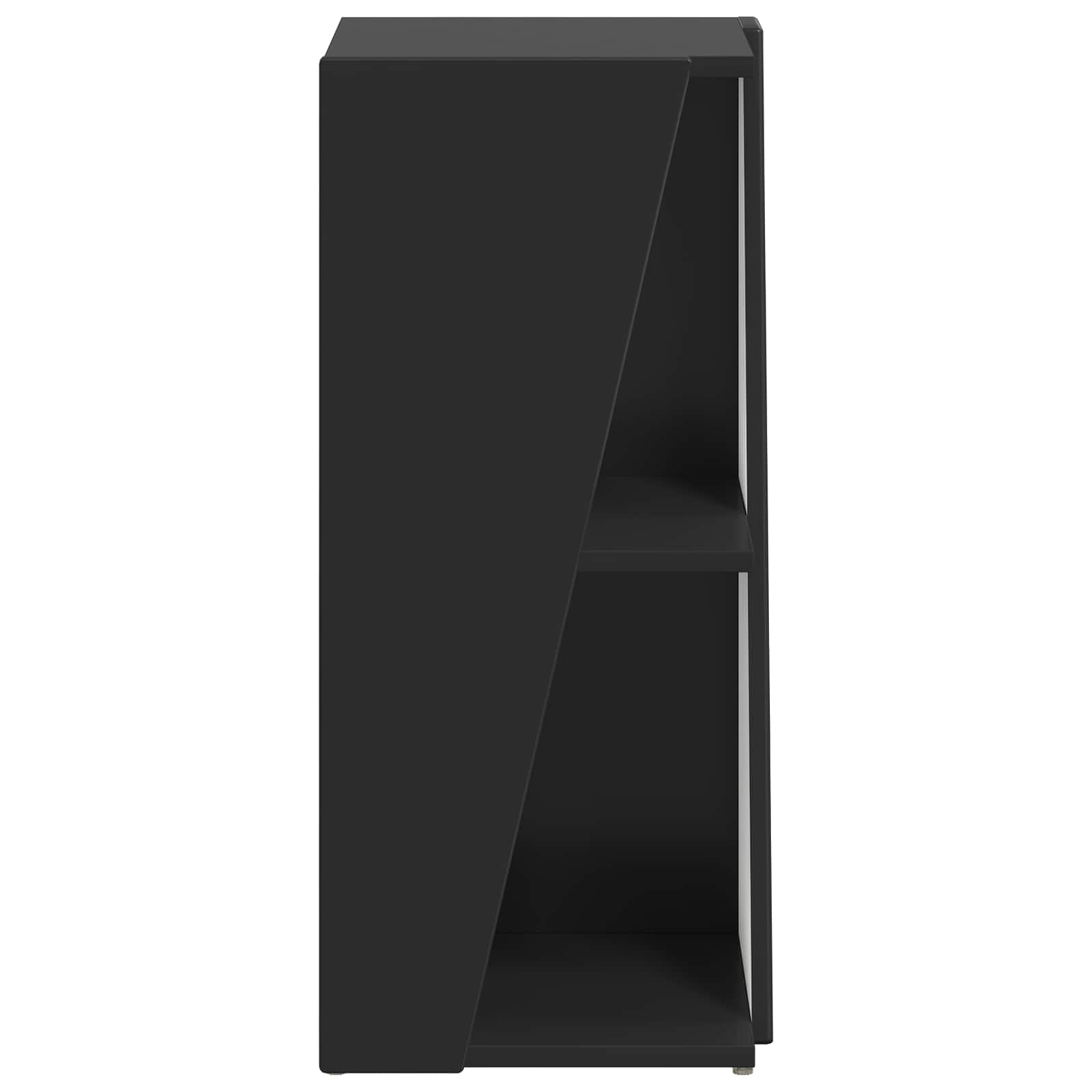 Stranski polic Črna 33 x 32 x 70,5 cm Konstruiran les - slika 6