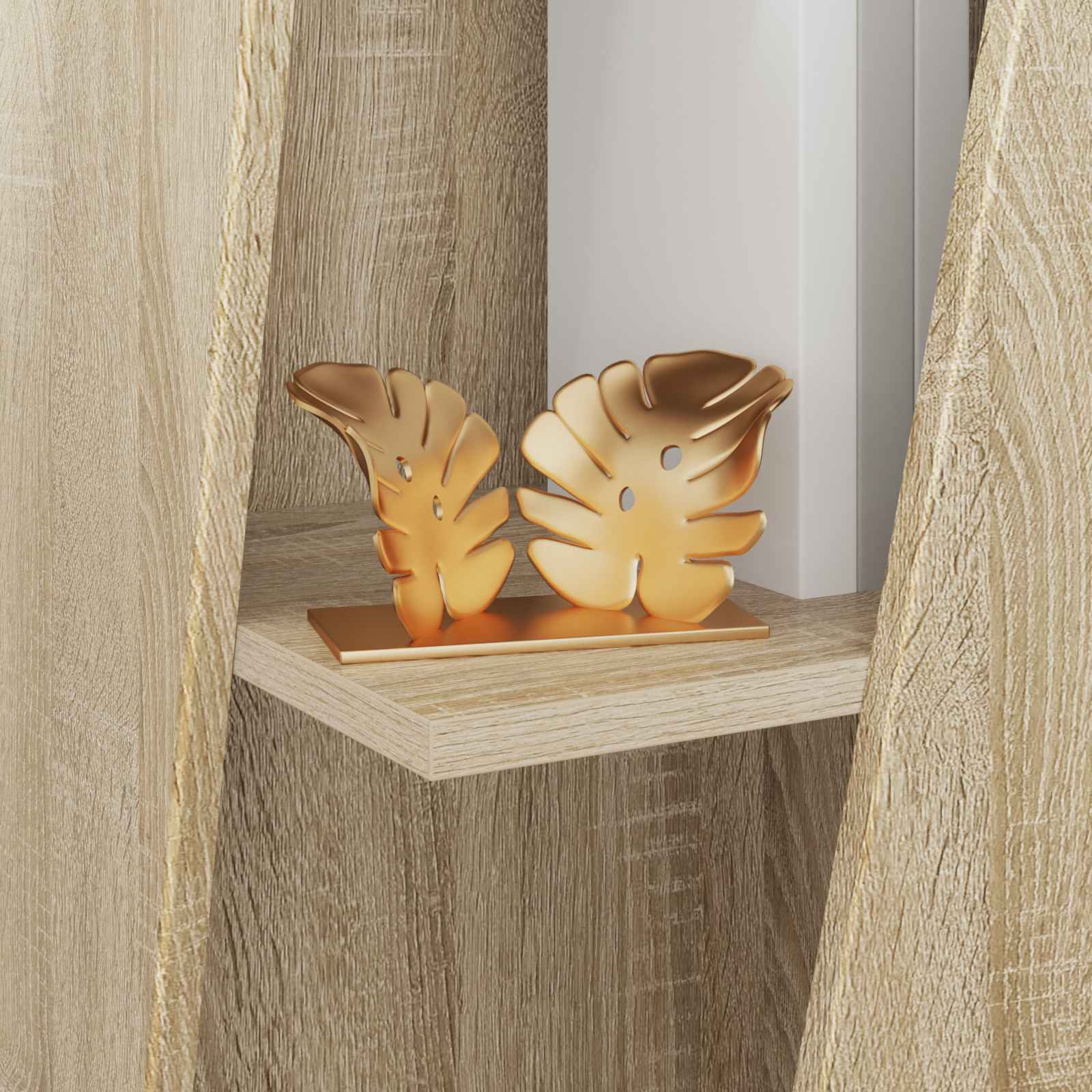 Stranski polic Sonoma hrast 33 x 32 x 70,5 cm Konstruiran les - slika 4