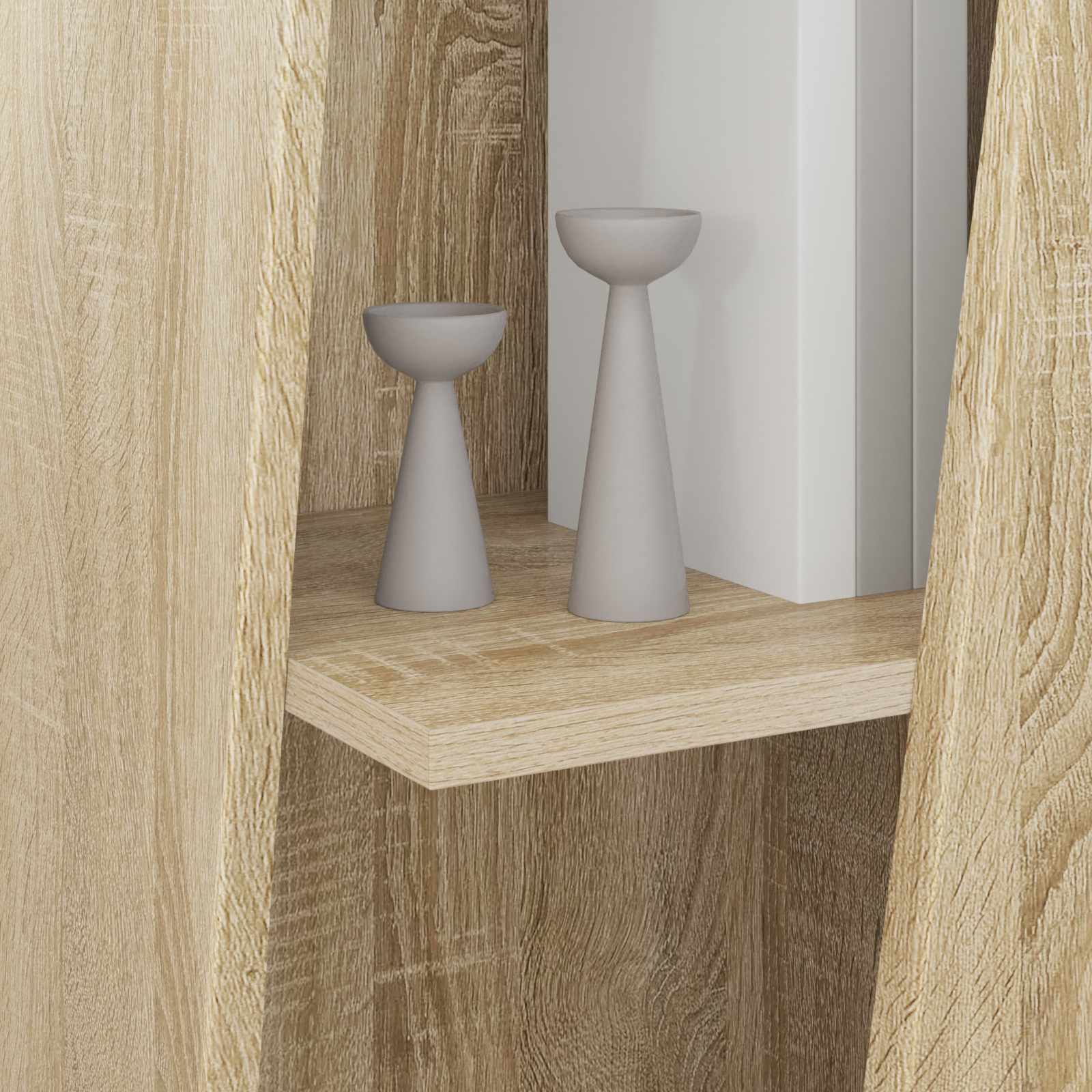 Stranski polic Sonoma hrast 33 x 32 x 100,5 cm Konstruiran les - slika 4