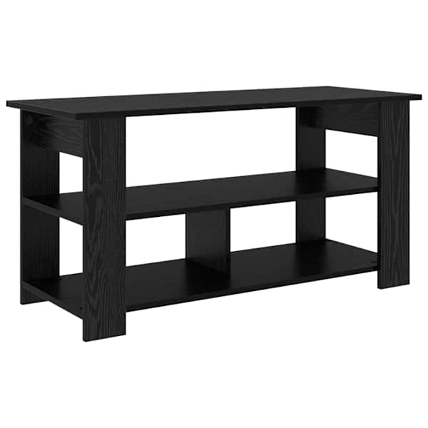 vidaXL Teleri alus Must tamm 100 x 40 x 50 cm