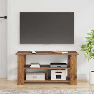 Stojan na TV Staré dřevo 100 x 40 x 50 cm - obrázek 4