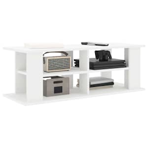 Stojan na TV Bílá 96 x 35 x 33,5 cm - obrázek 3