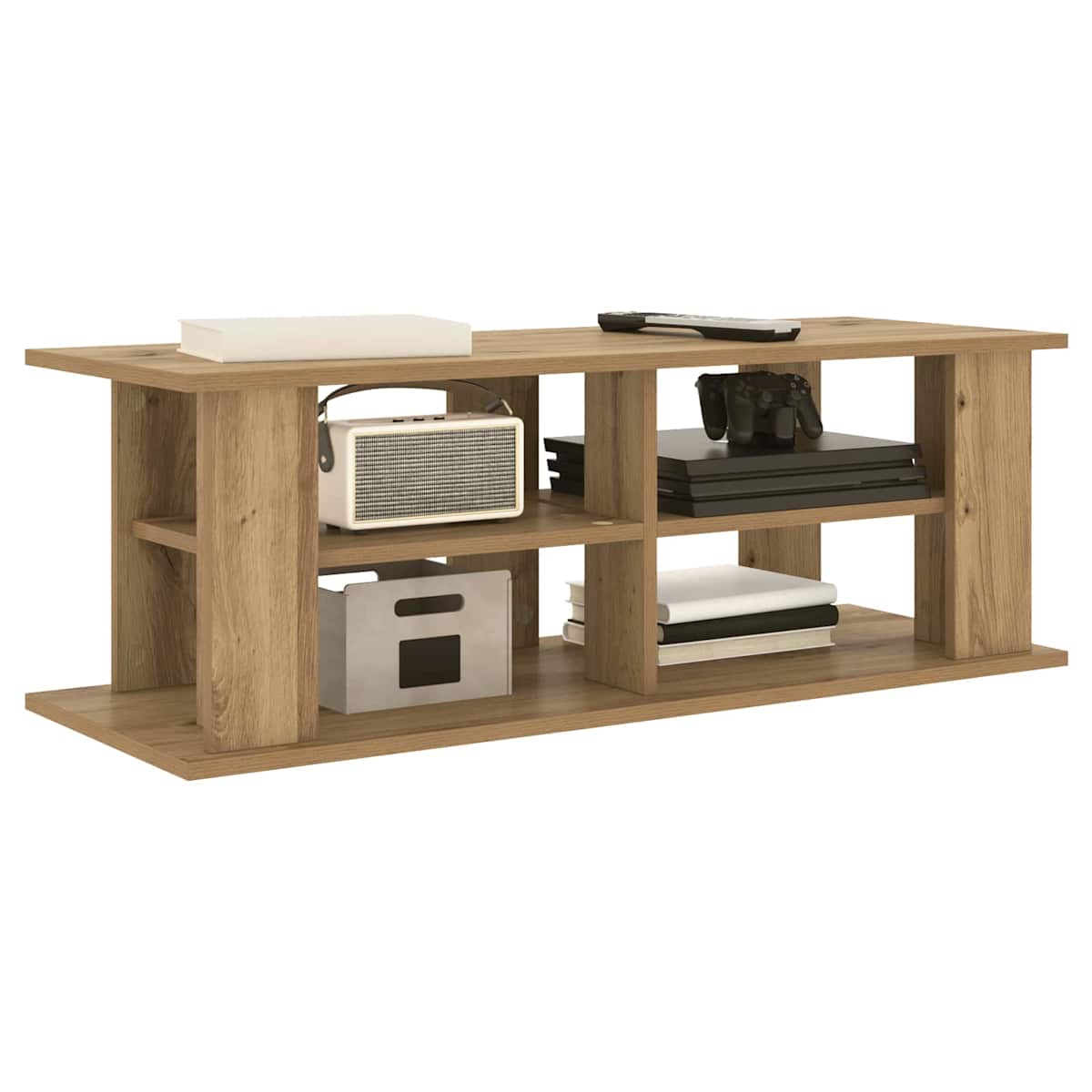 TV stand 96 x 35 x 33,5 cm Konstrueret træ - Billede 3