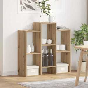 Strani šal Umetni hrast 90 x 30 x 90 cm