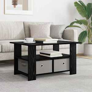 Klubska miza Črna Orehovina 77 x 55 x 42 cm Konstruiran les