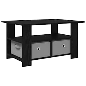 vidaXL Kohvilaud Must tamm 77 x 55 x 42 cm Tehispuit