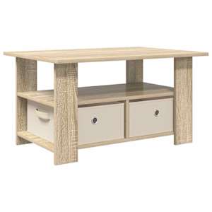 Konferenční stolek Sonoma dub 77 x 55 x 42 cm kompozitní dřevo - obrázek 2
