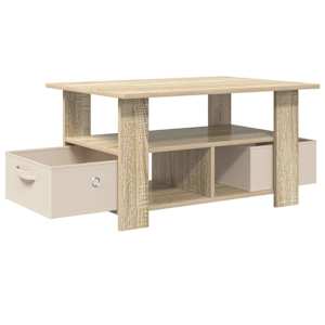 Konferenční stolek Sonoma dub 77 x 55 x 42 cm kompozitní dřevo - obrázek 4