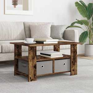 Klubska miza Dimljeni oreh 77 x 55 x 42 cm Konstruiran les