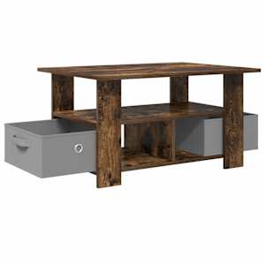 Konferenční stolek Kouřový dub 77 x 55 x 42 cm kompozitní dřevo - obrázek 4