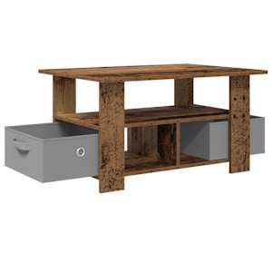 Konferenční stolek Staré dřevo 77 x 55 x 42 cm kompozitní dřevo - obrázek 4