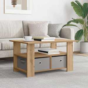 Klubska miza Umetni hrast 77 x 55 x 42 cm Konstruiran les