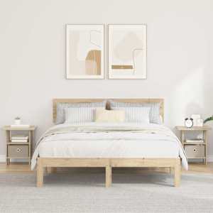 Noční stolek 2 pcs Sonoma dub 41 x 40 x 45 cm kompozitní dřevo - obrázek 1