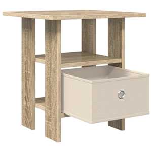 Noční stolek 2 pcs Sonoma dub 41 x 40 x 45 cm kompozitní dřevo - obrázek 5