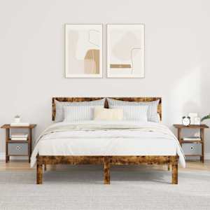 Nočna omarica s predalom 2 pcs Dimljeni oreh 41 x 40 x 45 cm