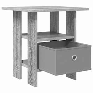 Noční stolek 2 pcs Šedá Sonoma 41 x 40 x 45 cm kompozitní dřevo - obrázek 5