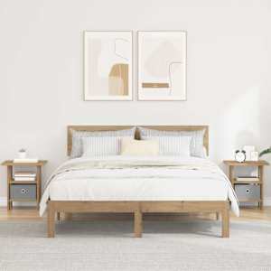 Nočna omarica s predalom 2 pcs Umetni hrast 41 x 40 x 45 cm