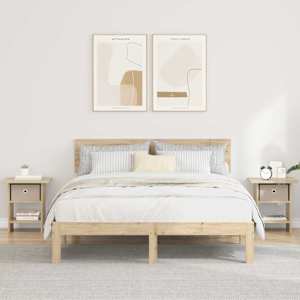Noční stolek 2 pcs Sonoma dub 41 x 40 x 45 cm kompozitní dřevo - obrázek 1