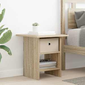 Noční stolek 2 pcs Sonoma dub 41 x 40 x 45 cm kompozitní dřevo - obrázek 4