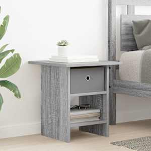 Nočna omarica Siva Sonoma 41 x 40 x 45 cm Konstruiran les