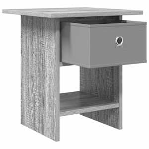 Noční stolek 2 pcs Šedá Sonoma 41 x 40 x 45 cm kompozitní dřevo - obrázek 5