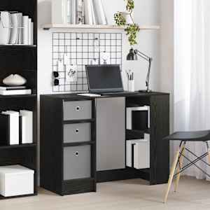 Miza s predalom Črna Orehovina 100 x 40 x 75 cm Konstruiran les