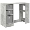 vidaXL Laud Betoonhall 100 x 40 x 75 cm Tehispuit