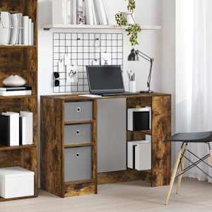 Miza s predalom Dimljeni oreh 100 x 40 x 75 cm Konstruiran les