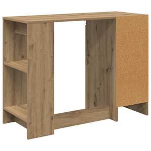 Stůl Artisanový dub kompozitní dřevo 100 x 40 x 75 cm - obrázek 8