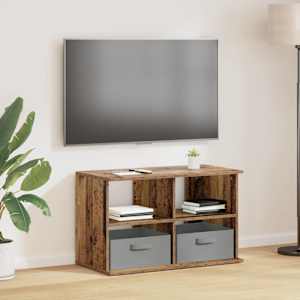 Stojan na TV se zásuvkou Staré dřevo 79 x 40 x 48 cm - obrázek 1