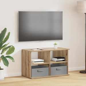 Stojalo za TV s predalom Umetni hrast 79 x 40 x 48 cm