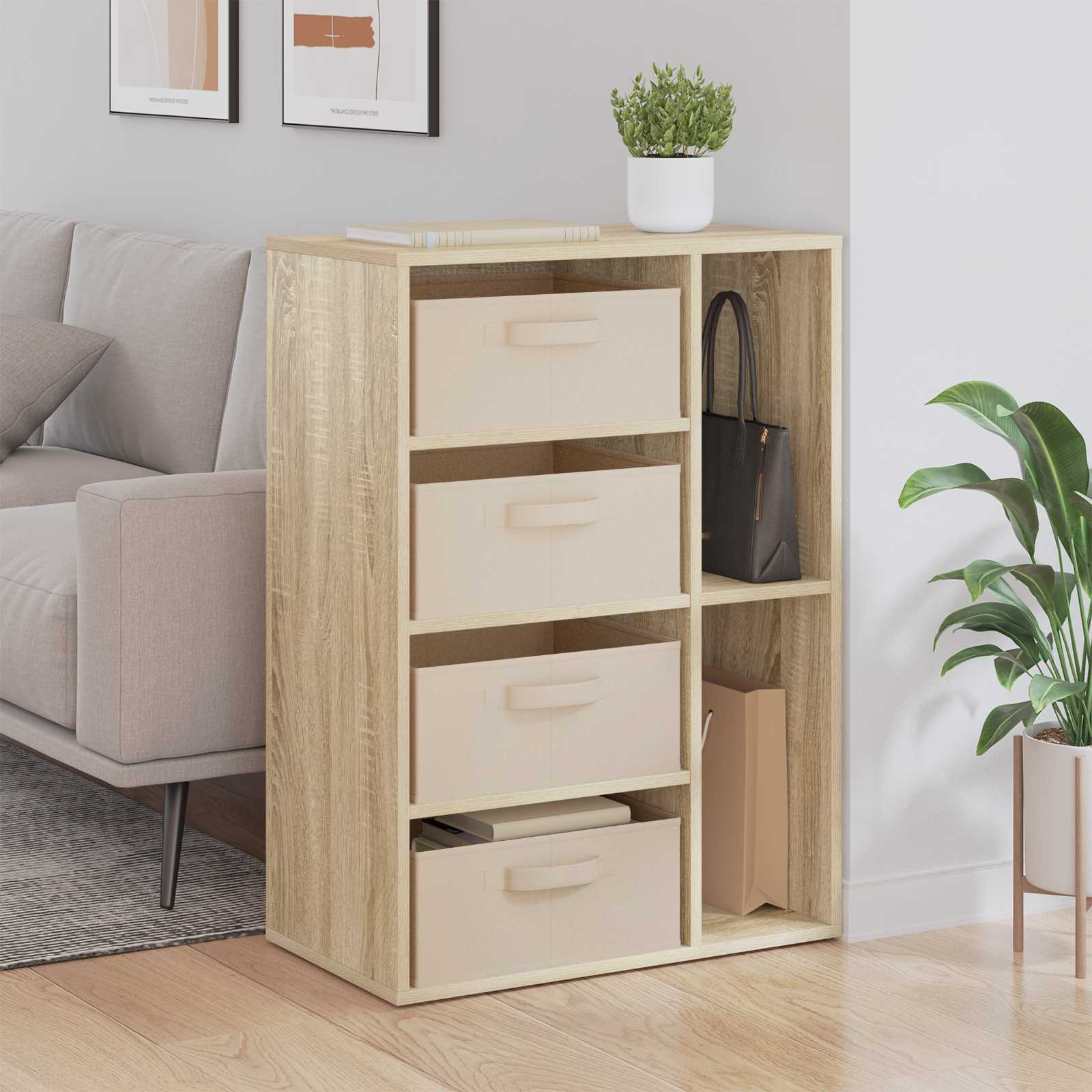 vidaXL Bufet cu sertar Stejar Sonoma 60 x 33,5 x 84 cm