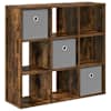 vidaXL K&otilde;ide Suitsetatud tamm 73,5 x 24 x 69,5 cm