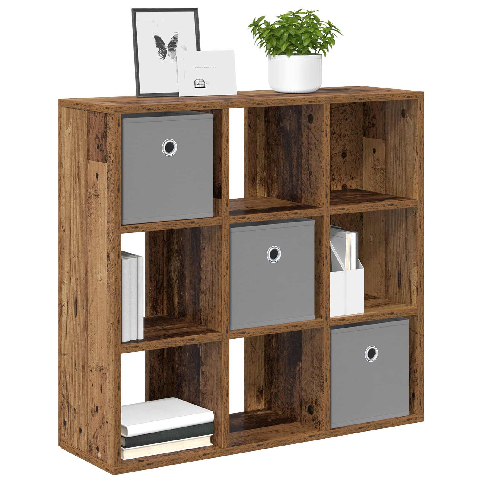 Servírovací skříň se zásuvkou Staré dřevo 73,5 x 24 x 69,5 cm - obrázek 3
