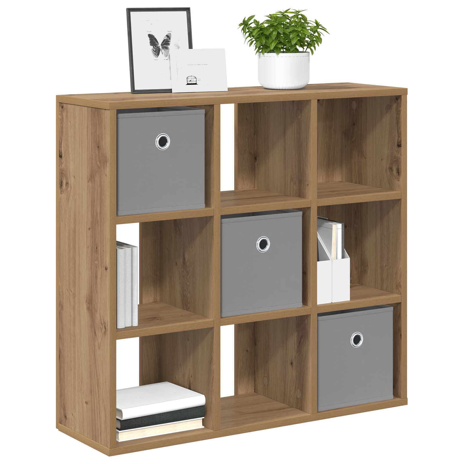 Servírovací skříň Artisanový dub 73,5 x 24 x 69,5 cm - obrázek 3