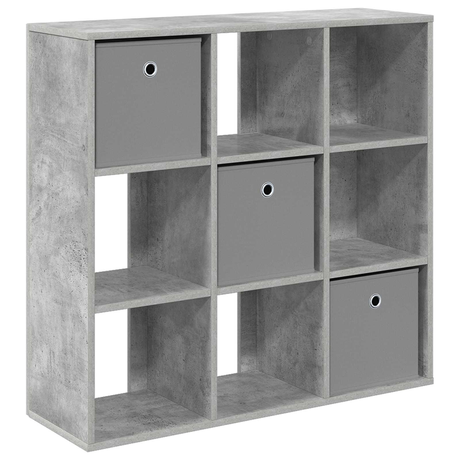 vidaXL Dressoir Beton Grijs 88,5 x 29 x 84,5 cm, foto 3