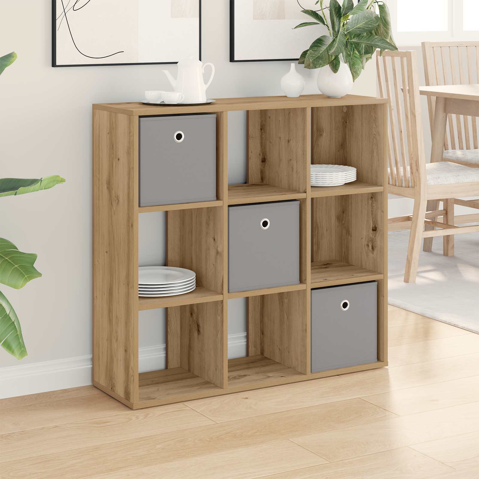 Servírovací skříň Artisanový dub 88,5 x 29 x 84,5 cm