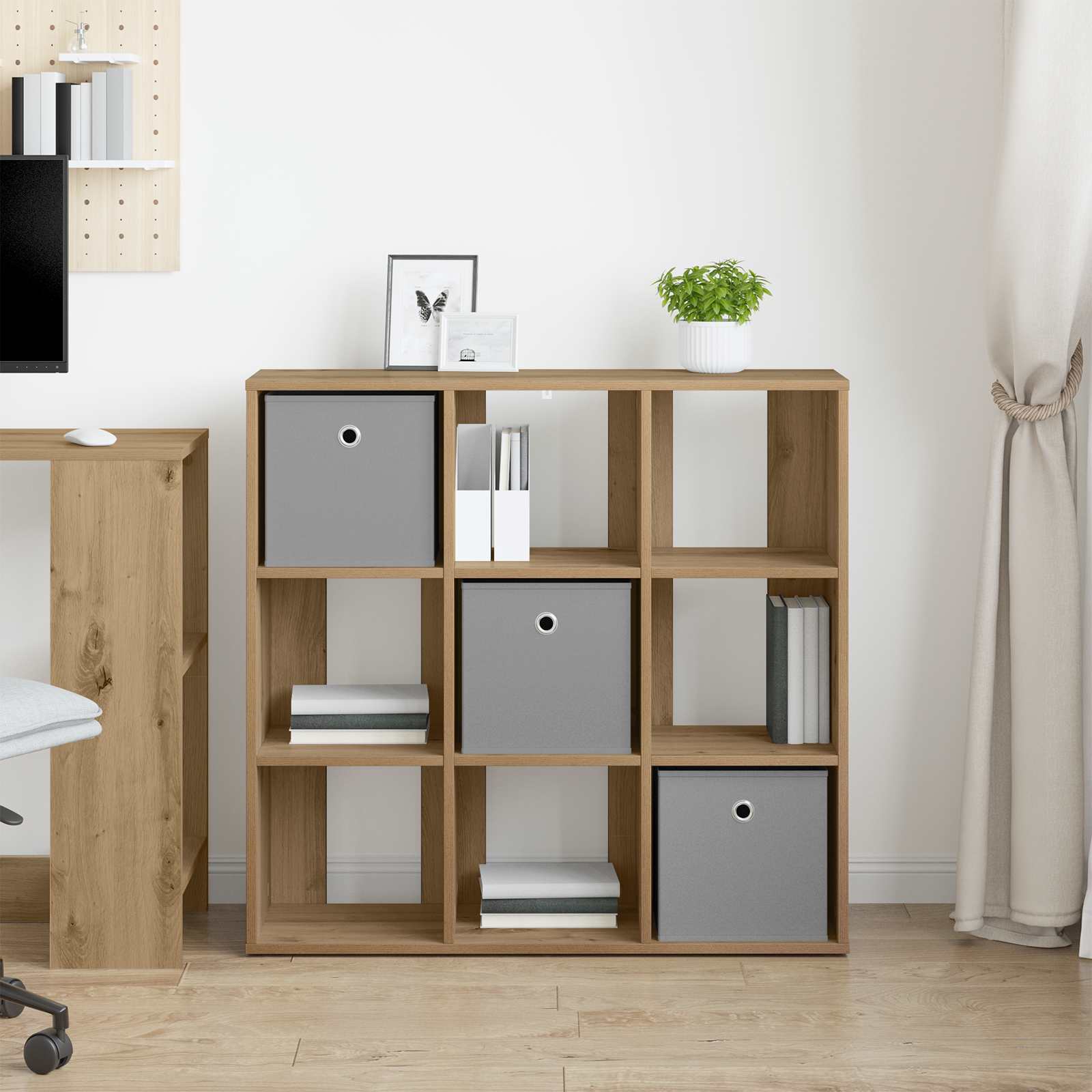 Servírovací skříň Artisanový dub 88,5 x 29 x 84,5 cm - obrázek 4