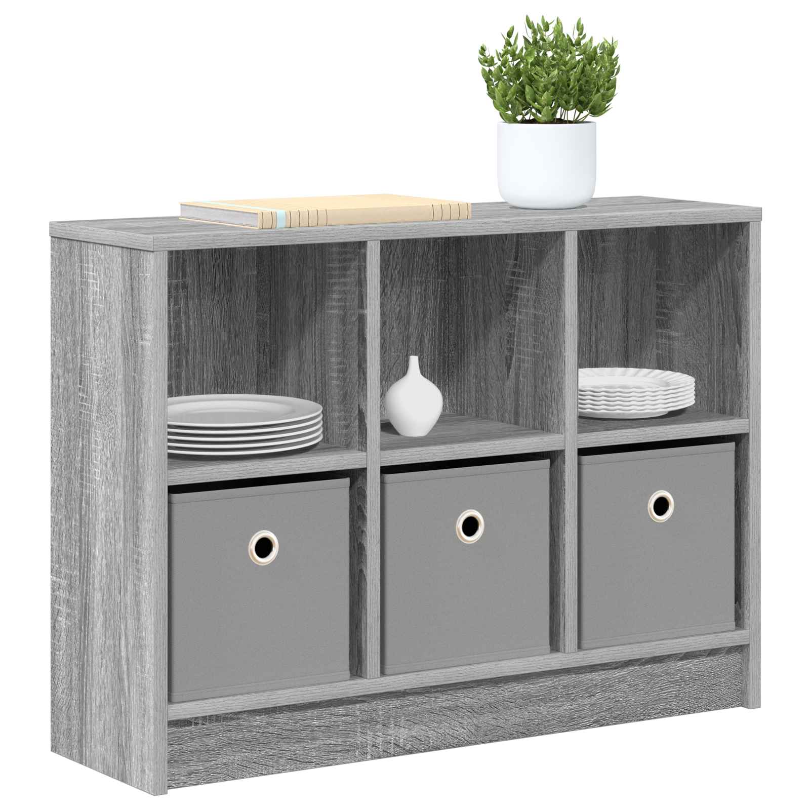 Servírovací skříň se zásuvkou Šedá Sonoma 73,5 x 22,5 x 53,5 cm - obrázek 3