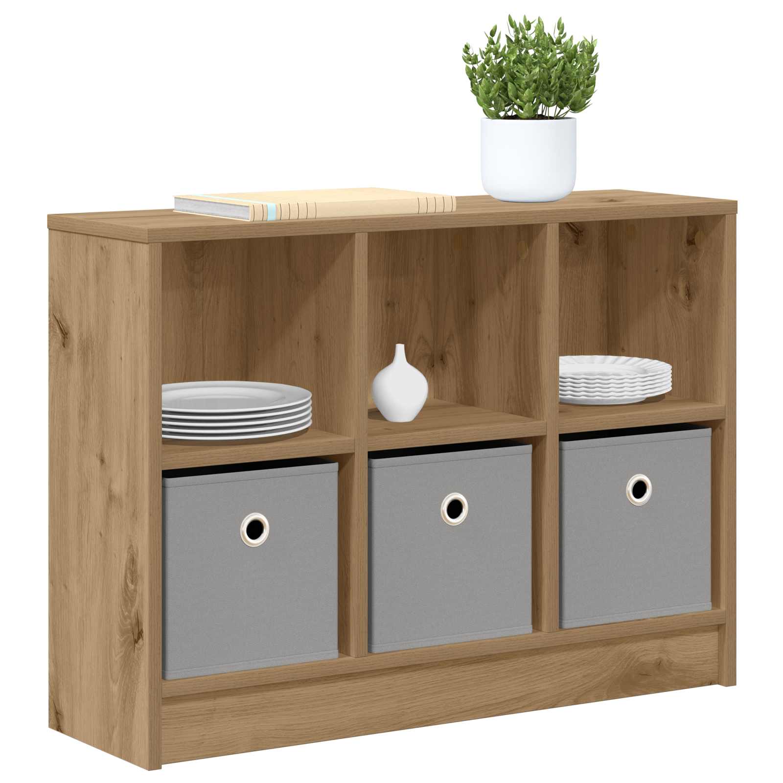 Servírovací skříň Artisanový dub 73,5 x 22,5 x 53,5 cm - obrázek 3