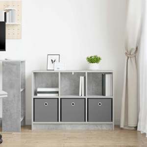 Servírovací skříň Betonově šedá 88,5 x 27,5 x 63,5 cm - obrázek 4