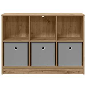 Servírovací skříň Artisanový dub 88,5 x 27,5 x 63,5 cm - obrázek 6