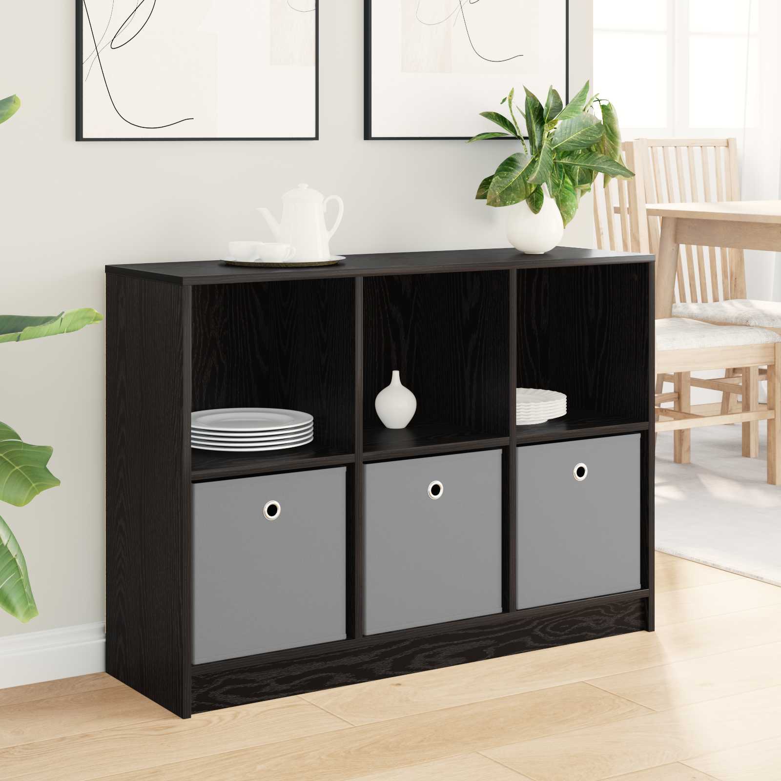 vidaXL Bufet cu sertar Stejar Negru 102 x 32 x 73,5 cm