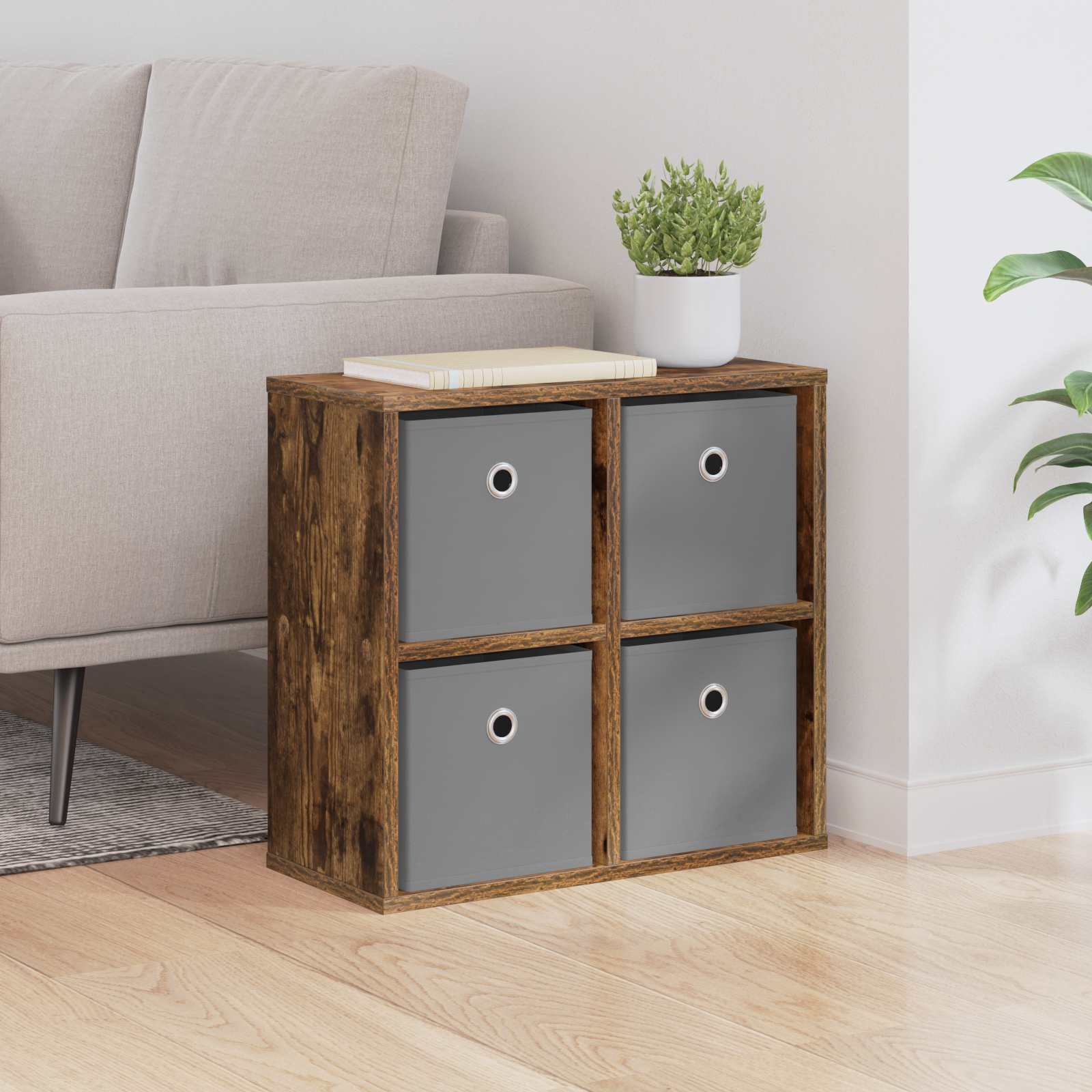 Kõide sahtliga Suitsetatud tamm 49,5 x 22 x 47 cm