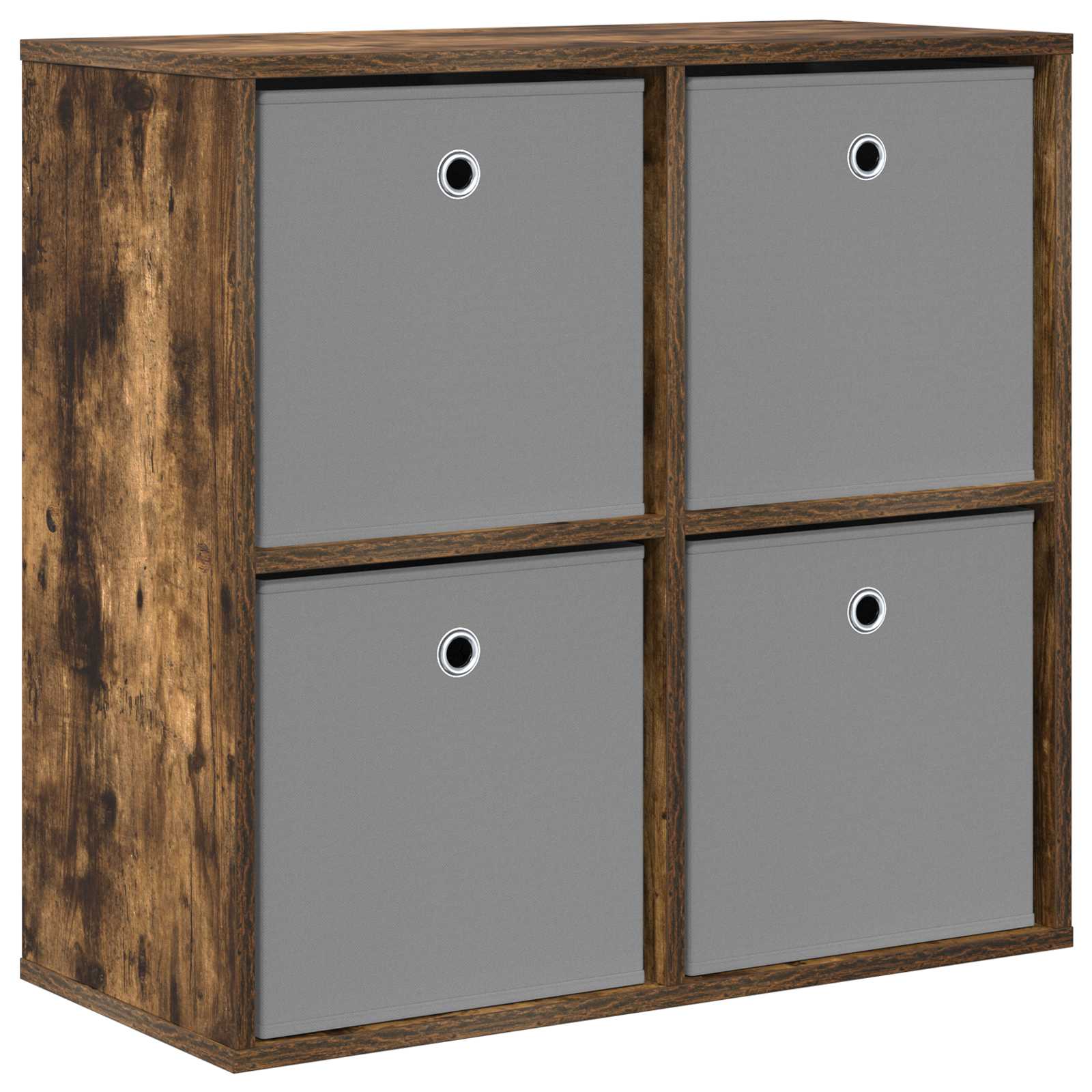 vidaXL Dressoir Gerookt eiken 68,5 x 32 x 67 cm, foto 3