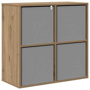 Servírovací skříň Artisanový dub 68,5 x 32 x 67 cm - obrázek 8