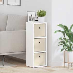 Strani šal s predalom Bela 25,5 x 22 x 69,5 cm