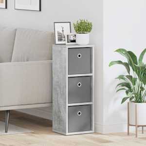 Strani šal s predalom Betonsko siva 25,5 x 22 x 69,5 cm